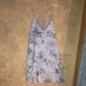 Lucky Lace Up Back Swing Dress